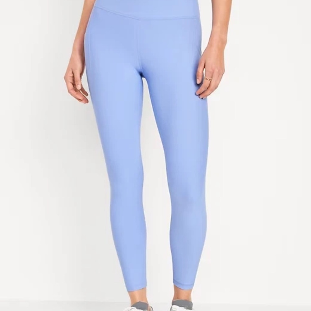 Old Navy Sky Blue Leggings active power, soft high-rise leggings go dry